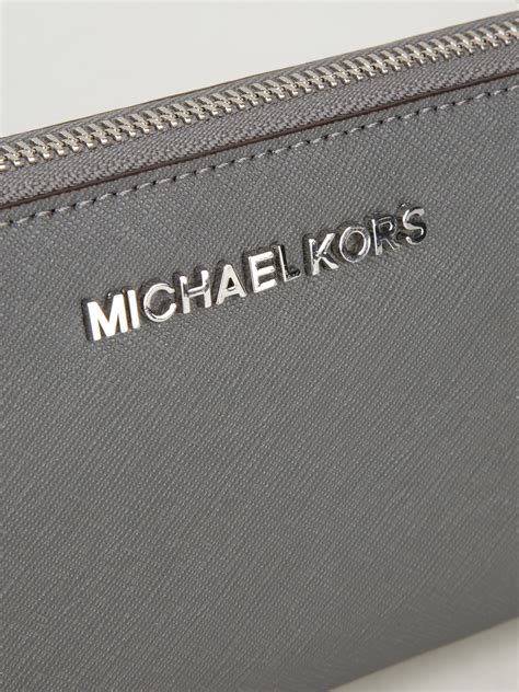 michael kors handbags grey and white|michael kors wallet women grey.